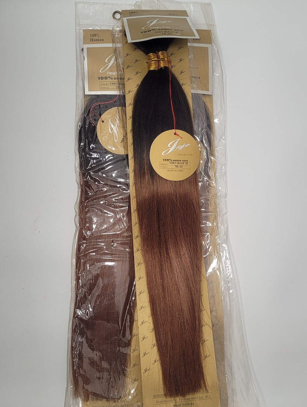 Jojo Collection Human Braiding Hair 18" 4 Packs Total - 3 Pks TB30, 1 Pk TB27